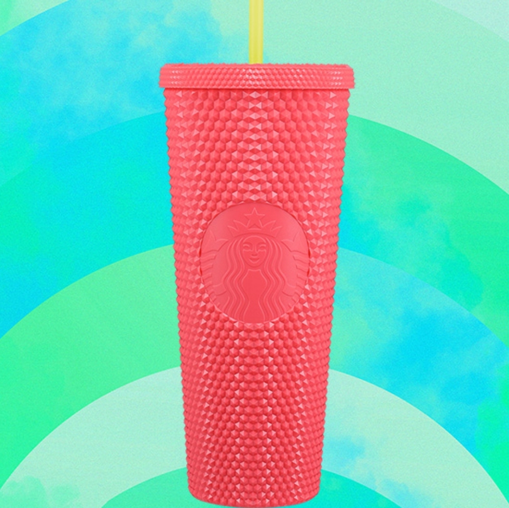 NWT Starbucks Summer 2022 Dragonfruit Bling Cup Tumbler 24oz Venti